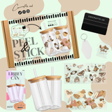 Peel & stick DIY libbey can kit