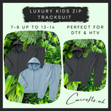 Luxury kids zip tracksuit sets