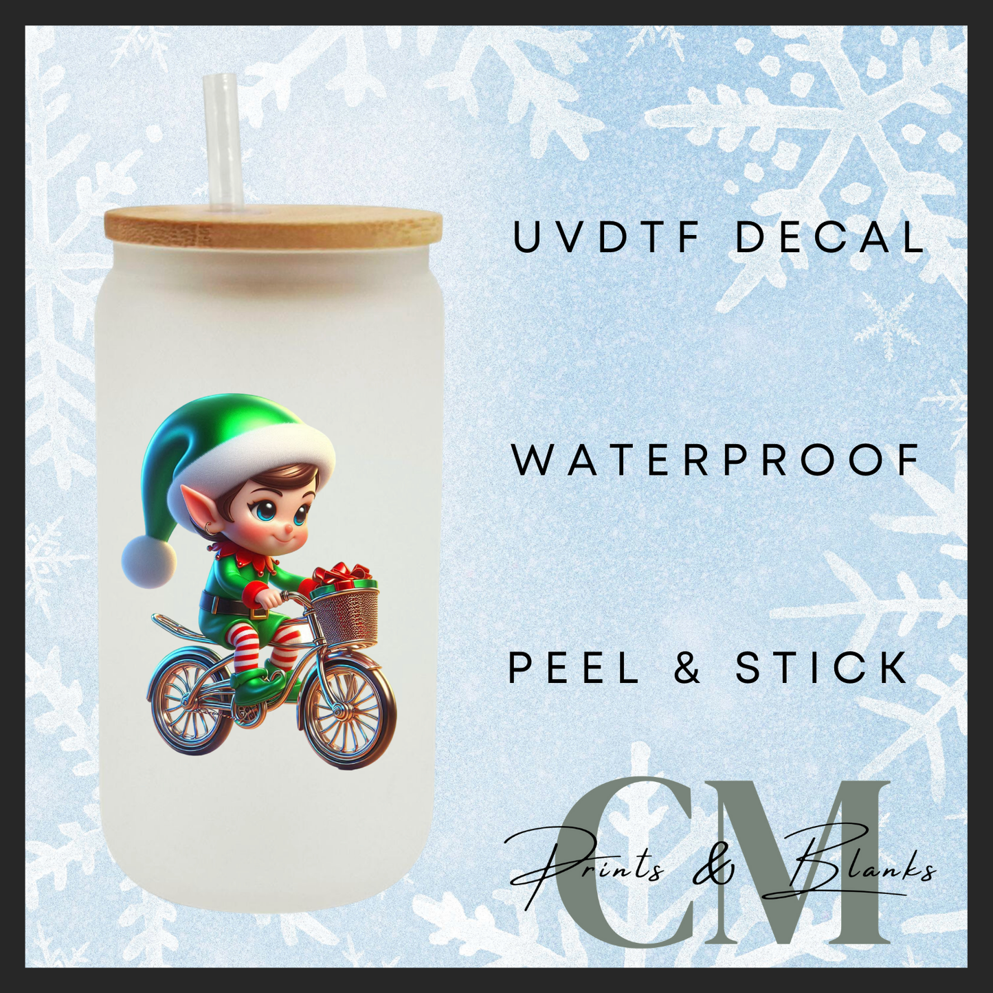 Cheeky elves Uvdtf single transfers (4” / 10cm)