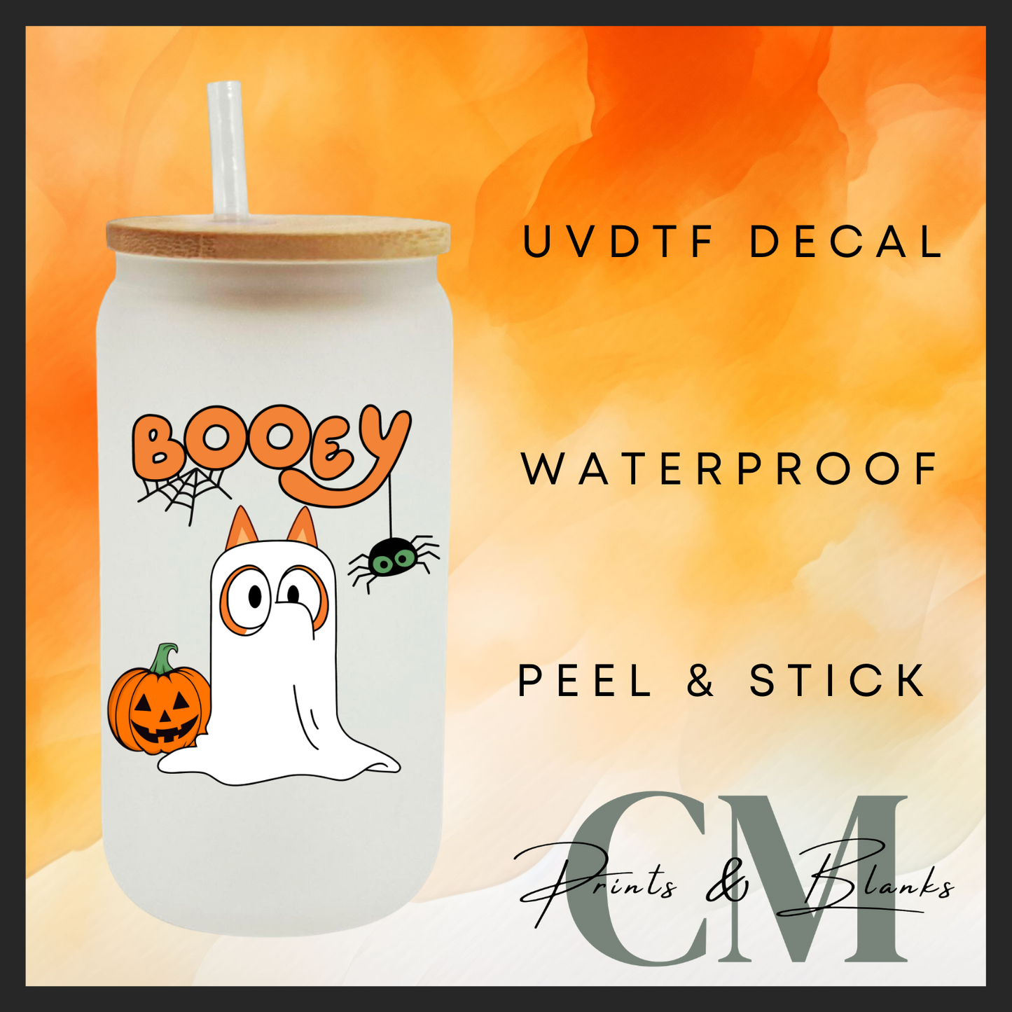 Booey Uvdtf single decal (4”, 10cm)