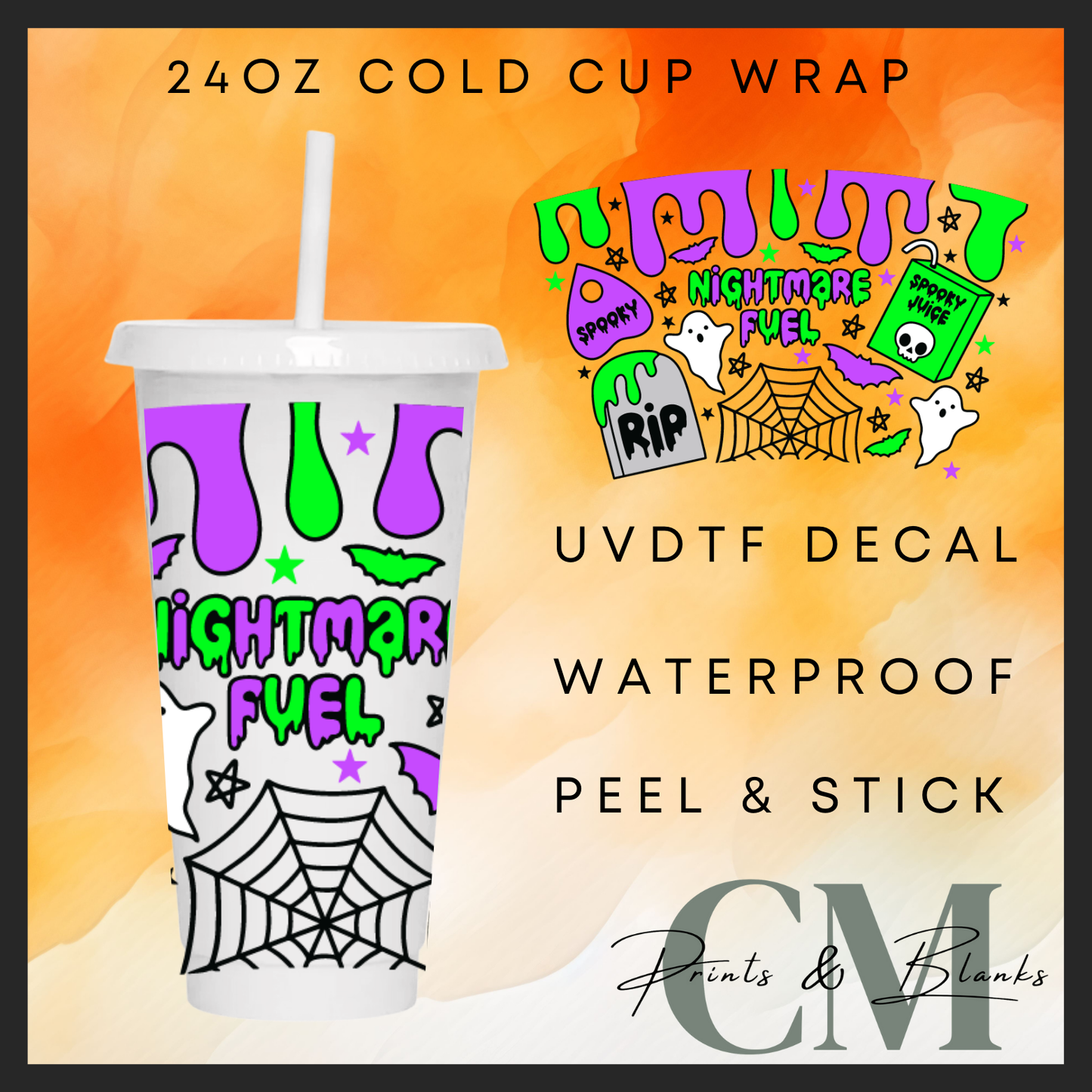 Nightmare fuel 24oz Uvdtf wrap