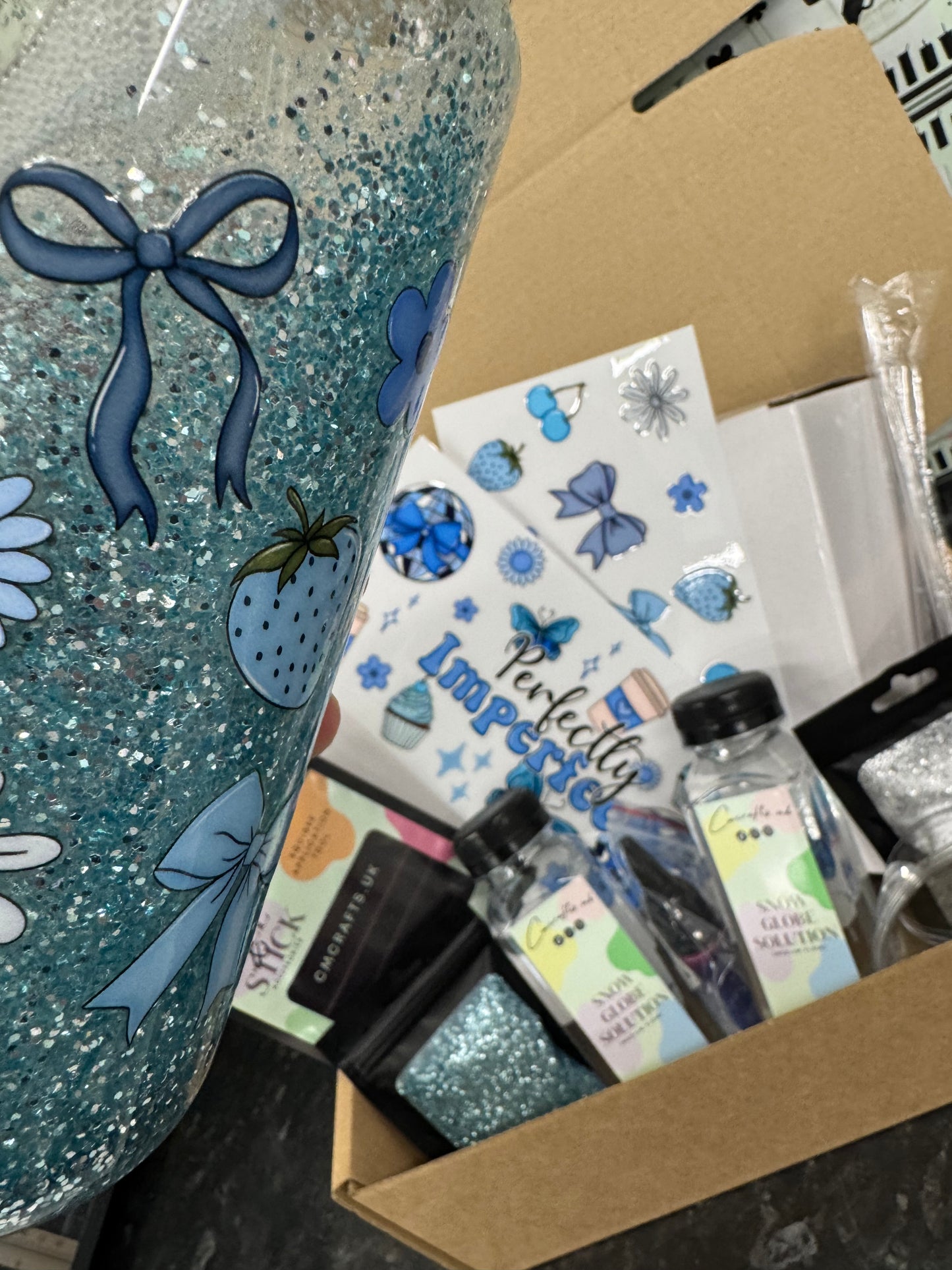 DIY snowglobe tumbler starter kit (read description)