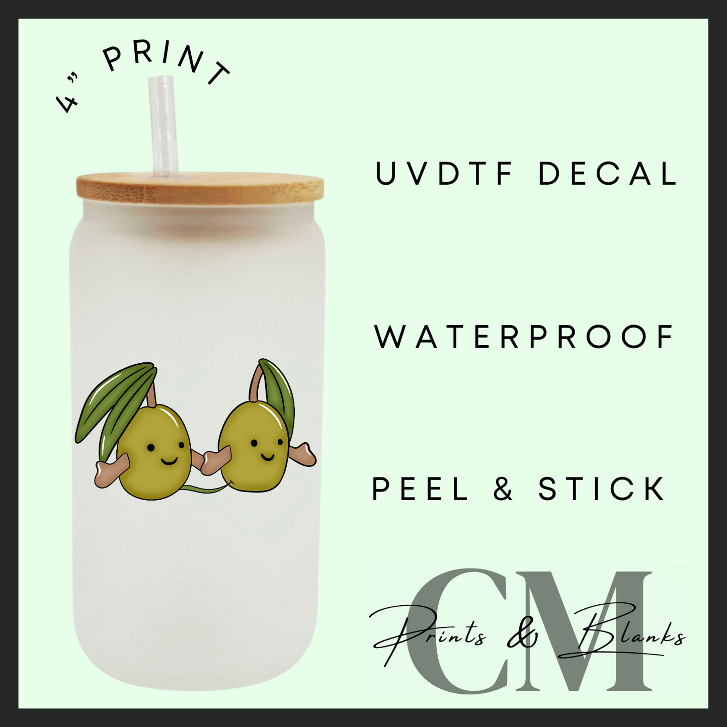 Summer jelly teddy Uvdtf single decals (4”, 10cm)