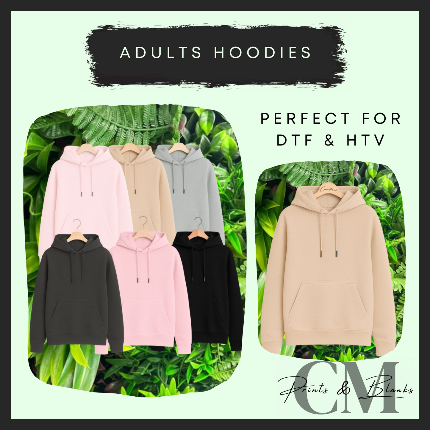 Adults hoodies (LIMITED OFFER, get 1x free dtf per hoodies purchased)
