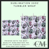 The husband did it Sublimation 20oz tumbler wrap