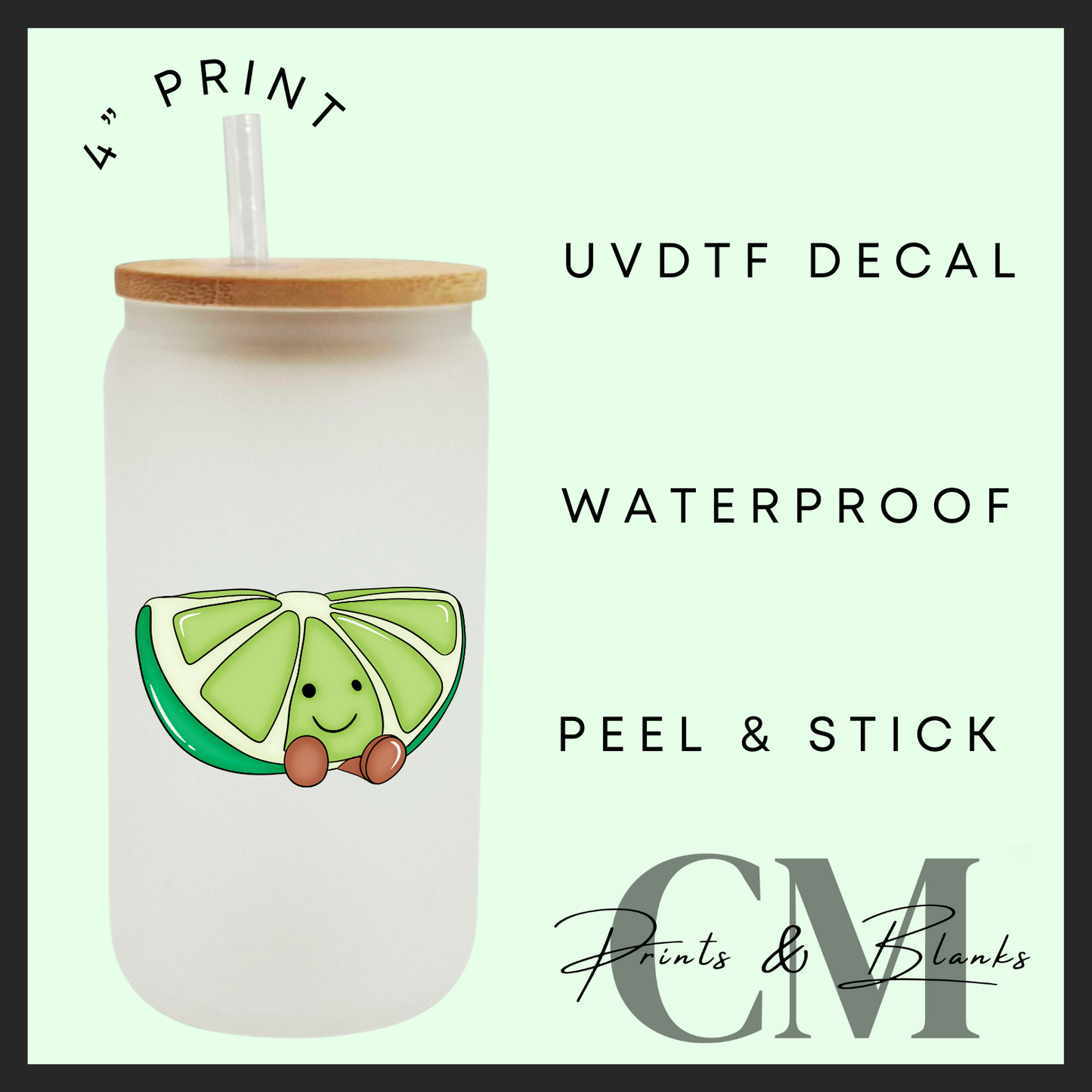 Summer jelly teddy Uvdtf single decals (4”, 10cm)