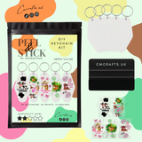 Peel and stick keychain kit