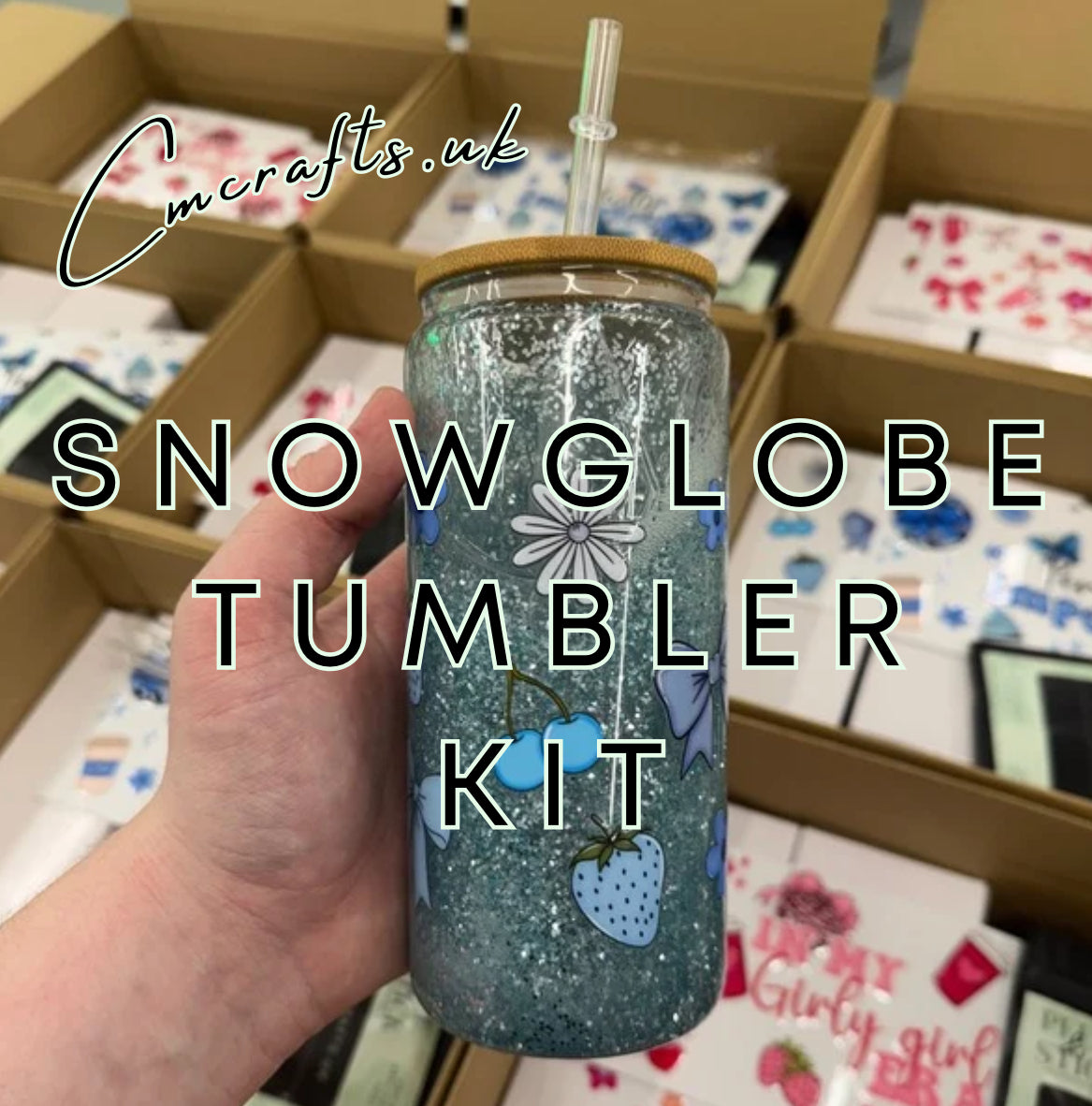 DIY snowglobe tumbler starter kit (read description)