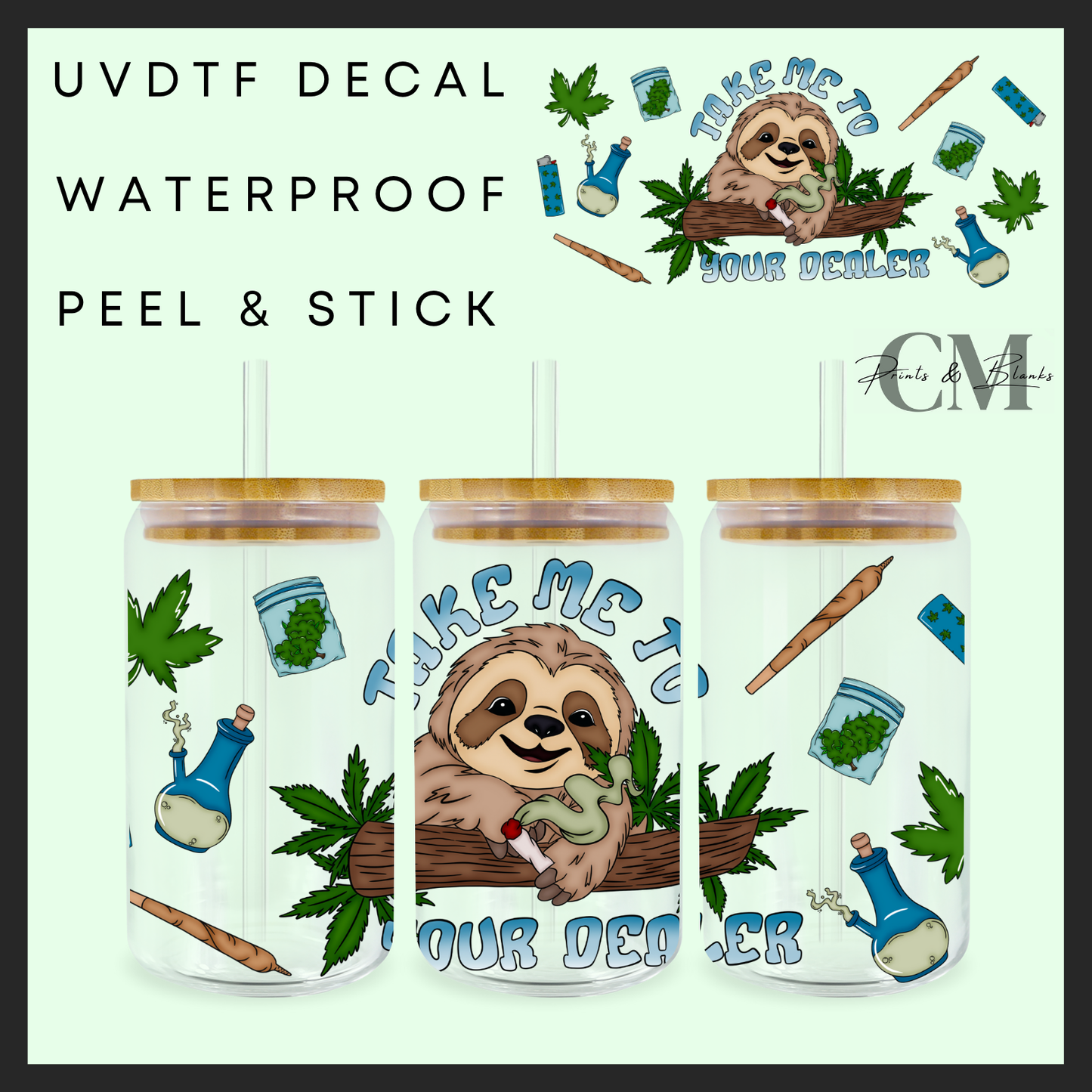 Take me to your dealer 16oz uvdtf wrap