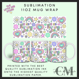 In my self love era 11oz sublimation mug wrap