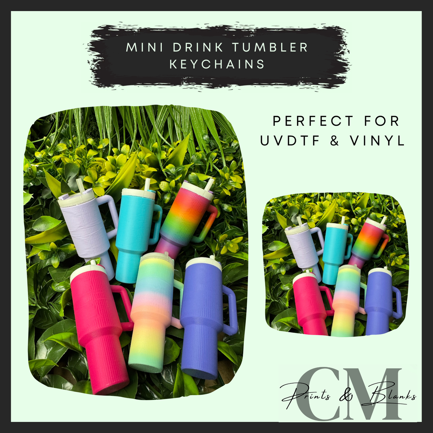 Mini drink keychain tumbler