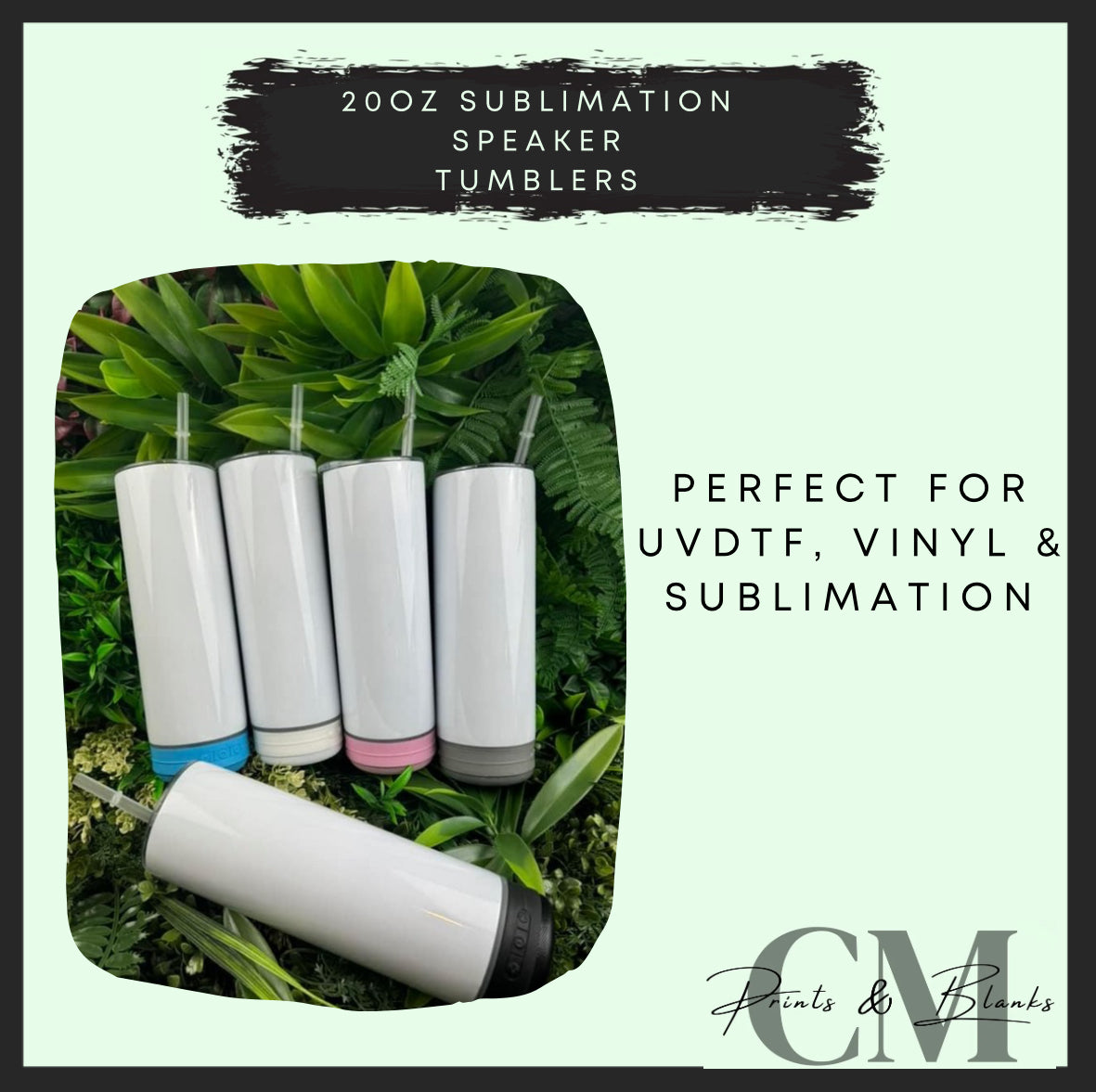 20oz speaker tumblers sublimation