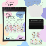 Peel and stick keychain kit