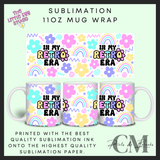 In my retro era 11oz sublimation mug wrap