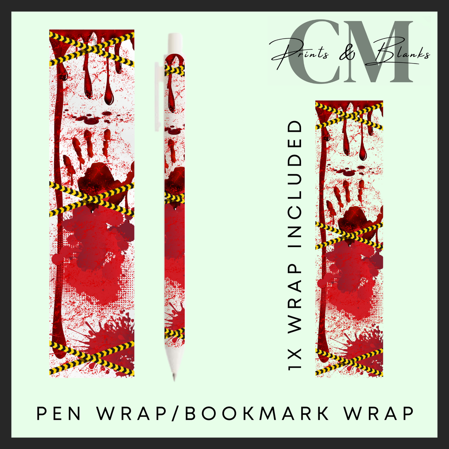 The true crime collection uvdtf bookmark & pen transfer