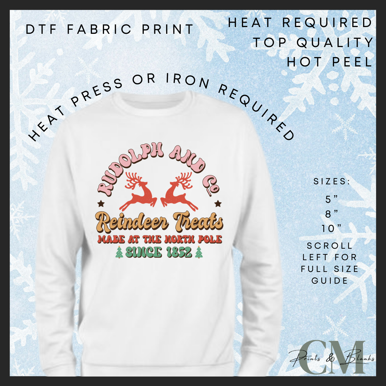 Rudolph and co DTF transfer