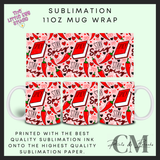 Stay spicy 11oz sublimation mug wrap