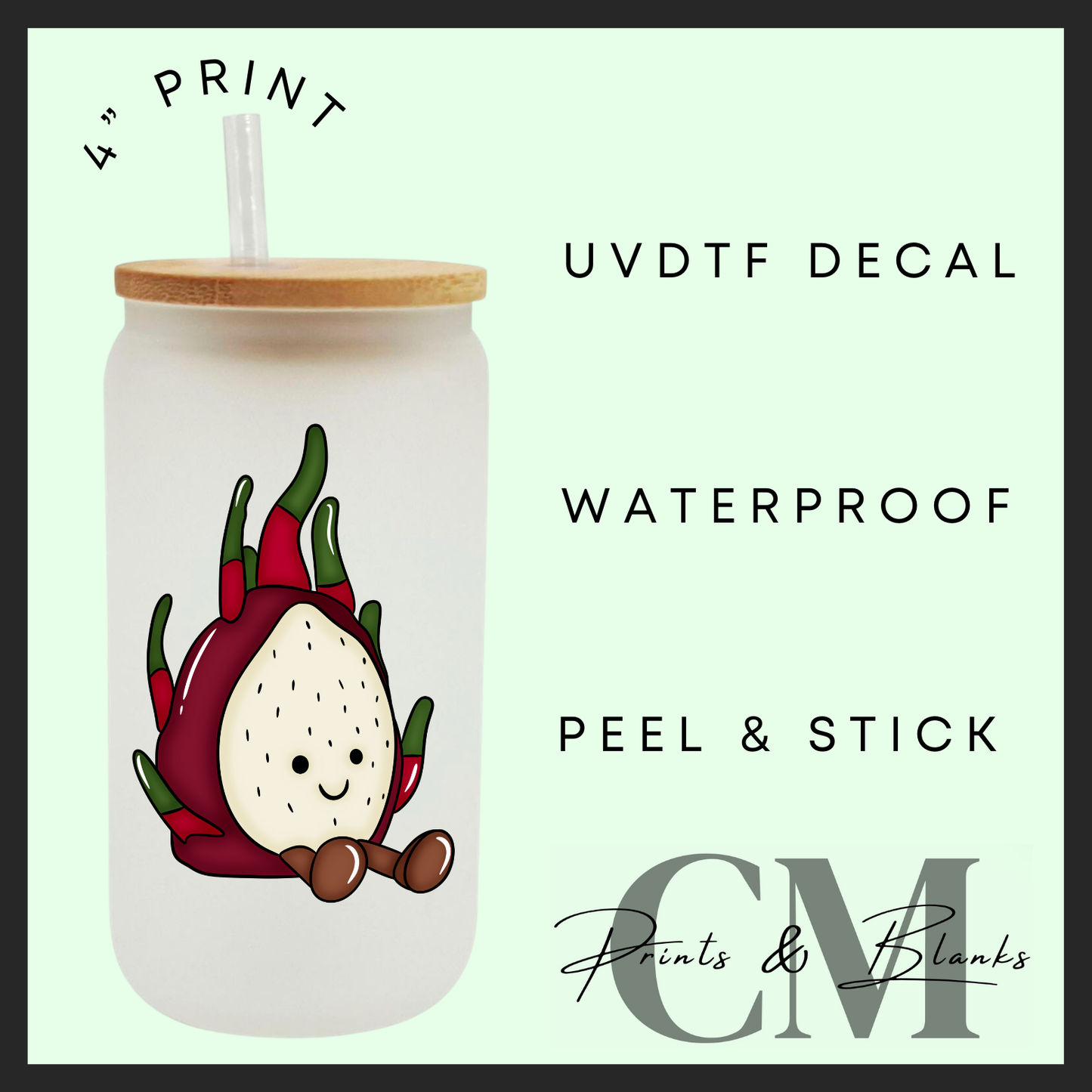 Summer jelly teddy Uvdtf single decals (4”, 10cm)