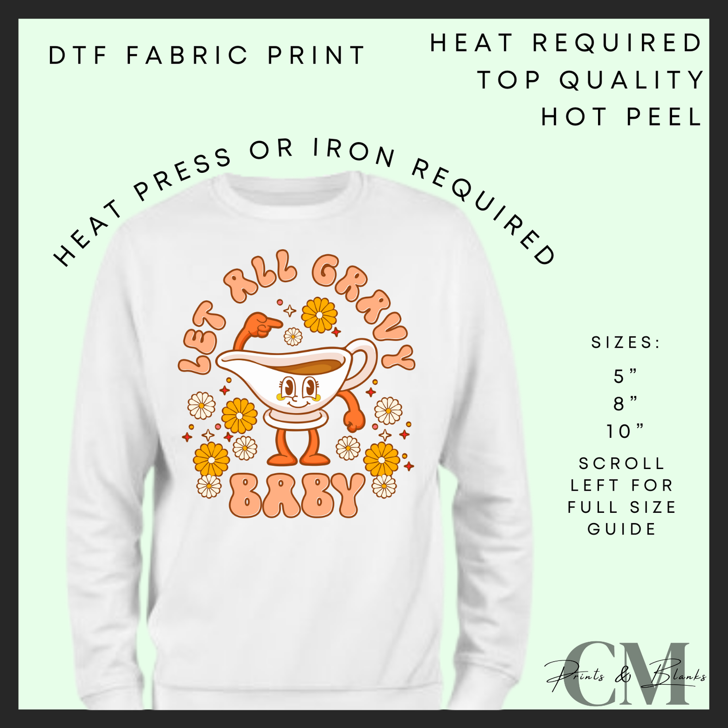 Let’s all gravy baby DTF transfer