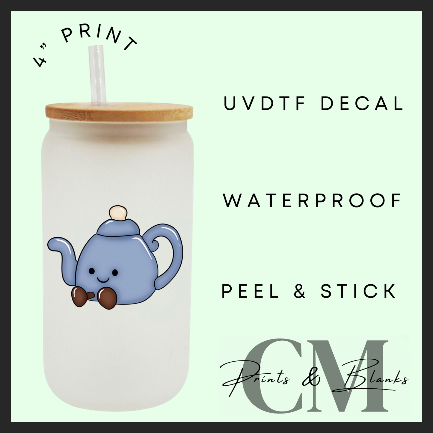 Summer jelly teddy Uvdtf single decals (4”, 10cm)