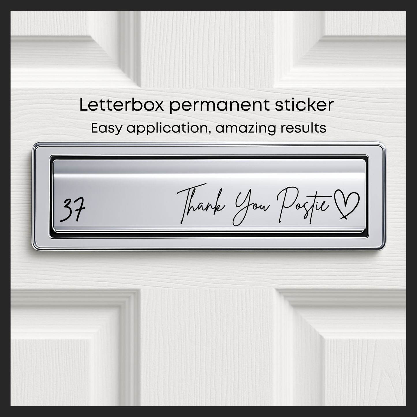 Thankyou postie A4 letterbox element sheet