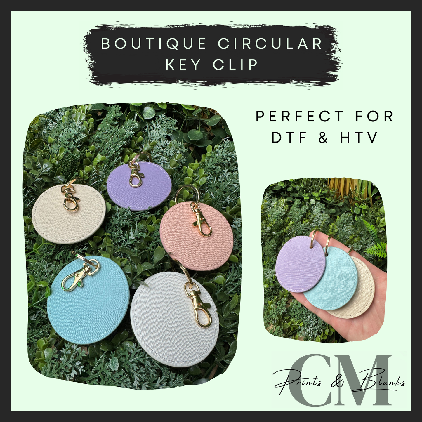 Boutique circular key clip