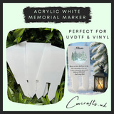 Acrylic memorial marker
