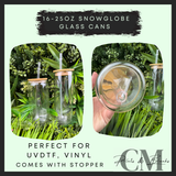 16-25oz snowglobe glass cans