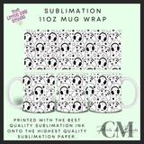 X console 11oz sublimation mug wrap