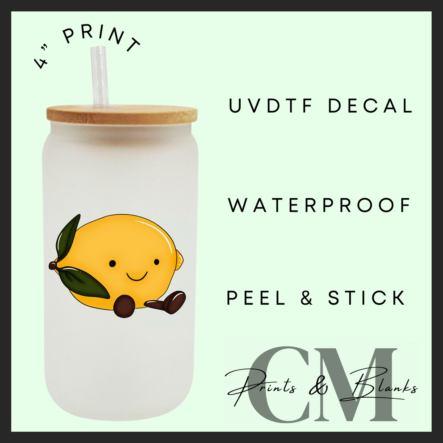 Summer jelly teddy Uvdtf single decals (4”, 10cm)