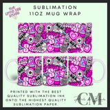 2000s baby 11oz sublimation mug wrap