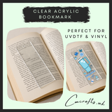 Clear acrylic bookmark (4x12cm)