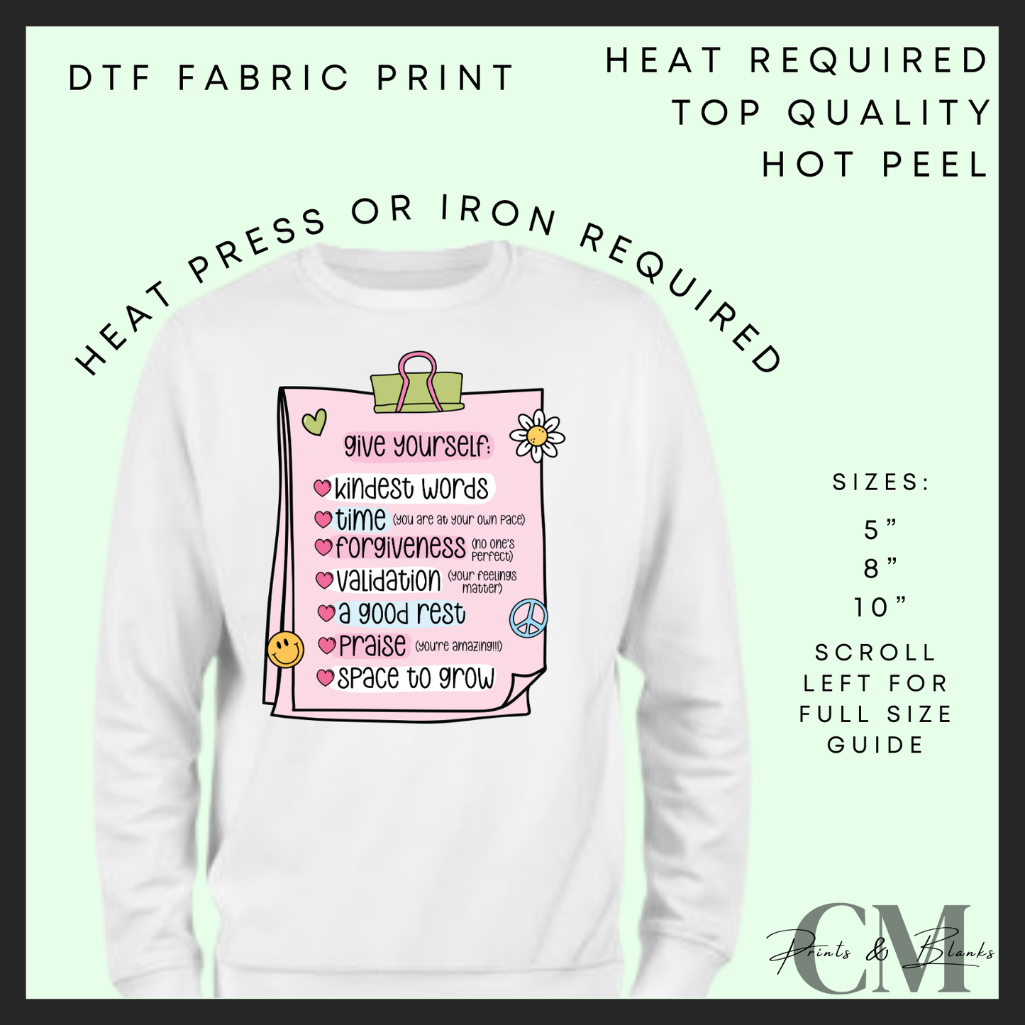 Give yourself DTF transfer