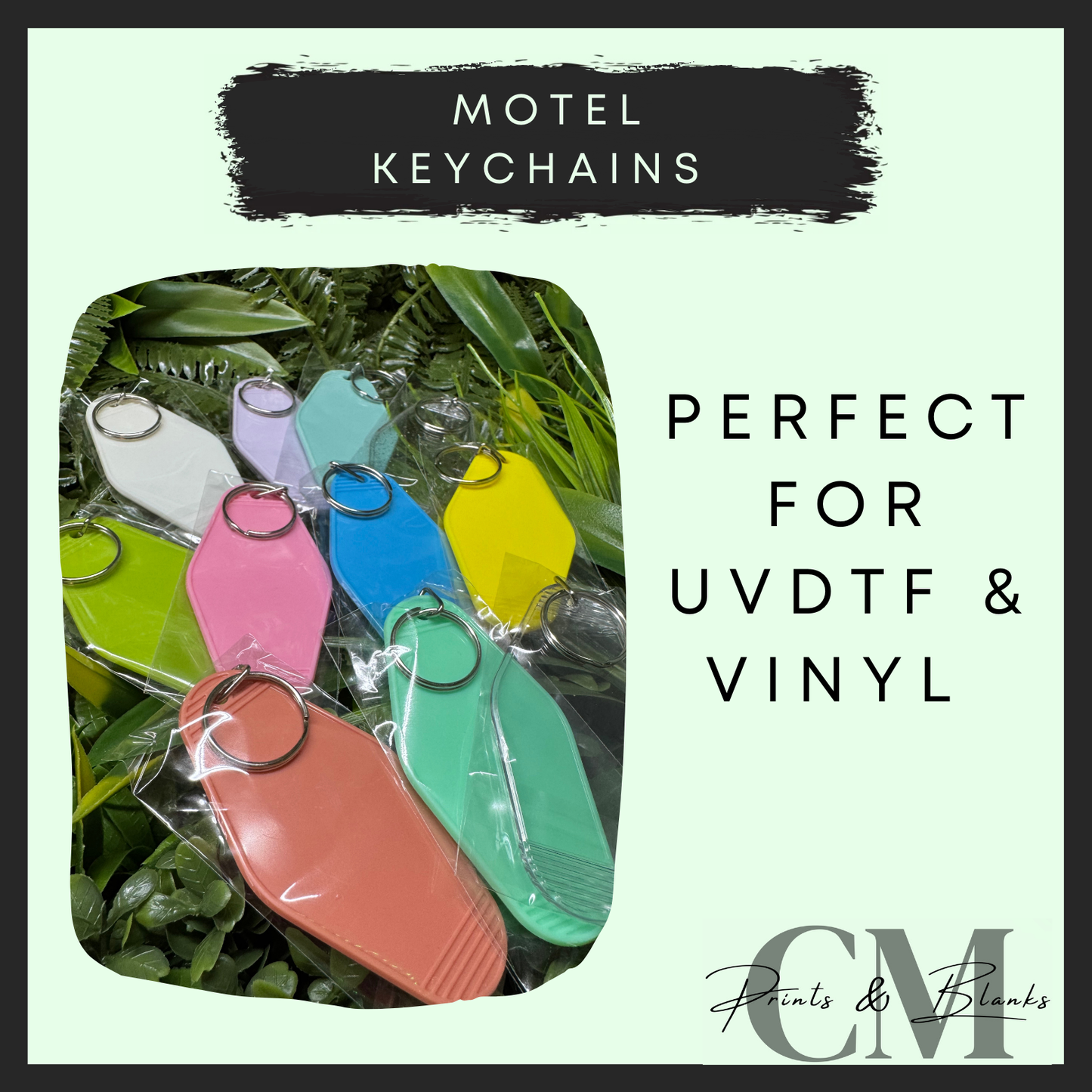 Motel keychains