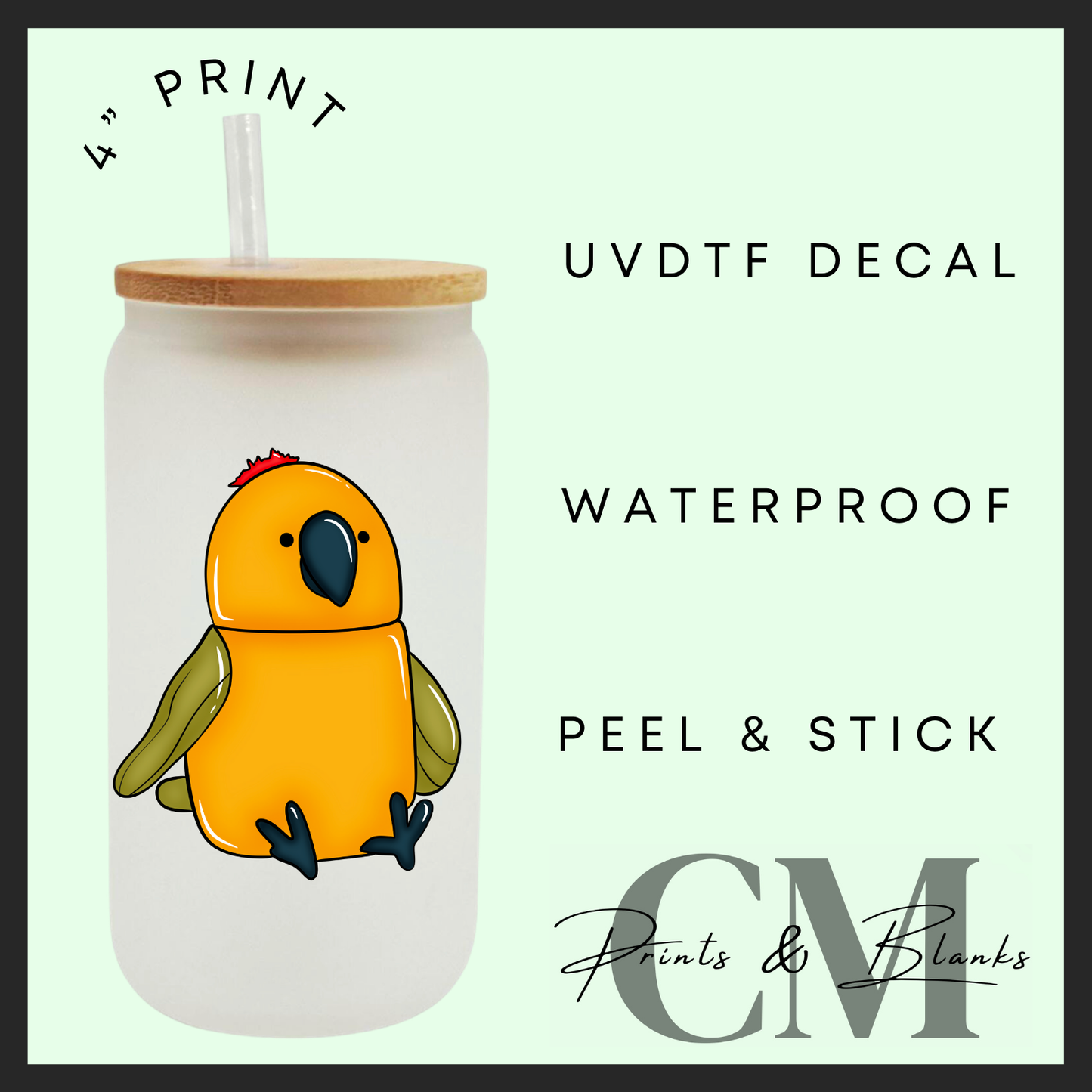 Summer jelly teddy Uvdtf single decals (4”, 10cm)