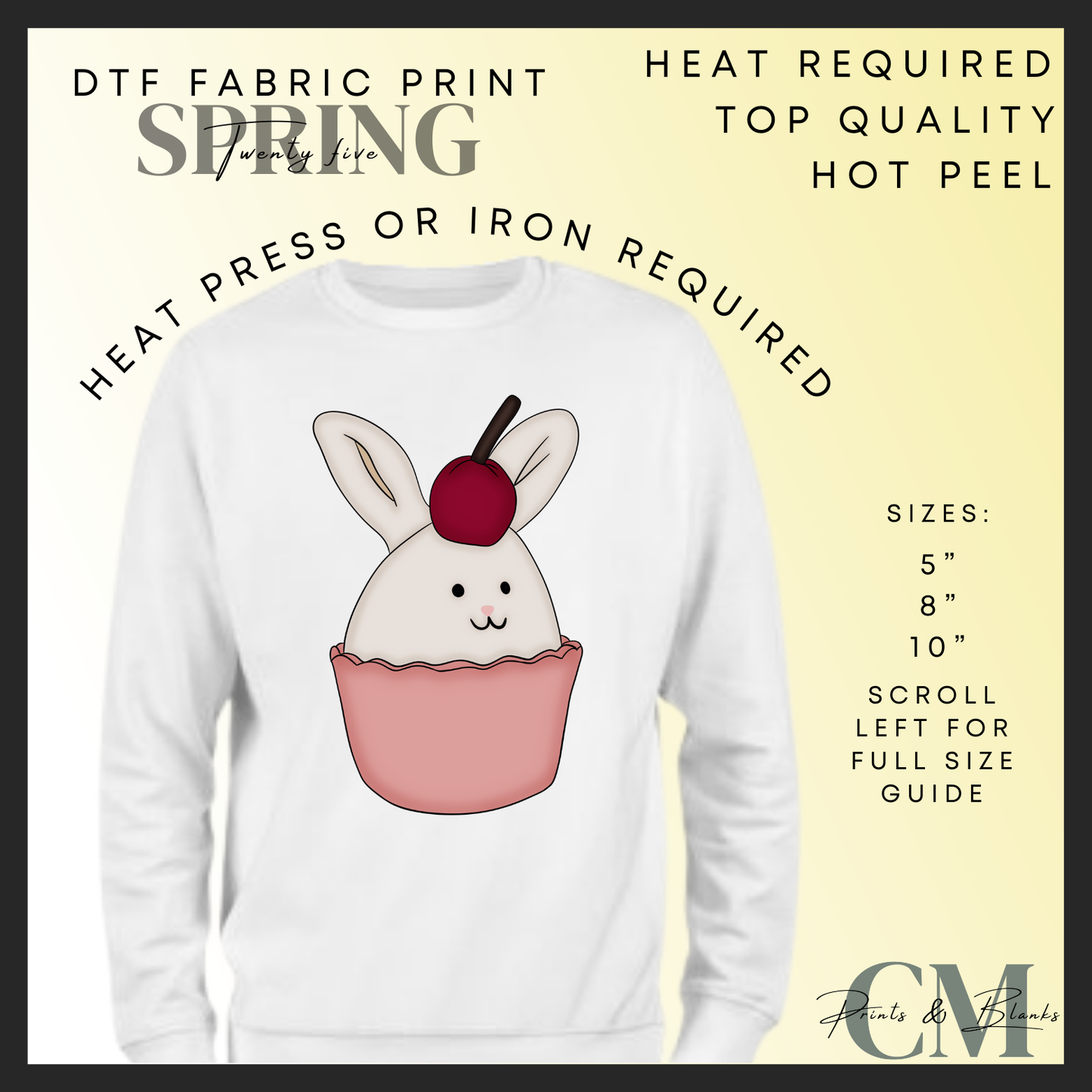 Easter jelly teddy DTF transfers