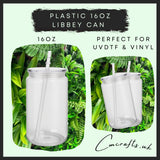 Plastic 16oz libbey can