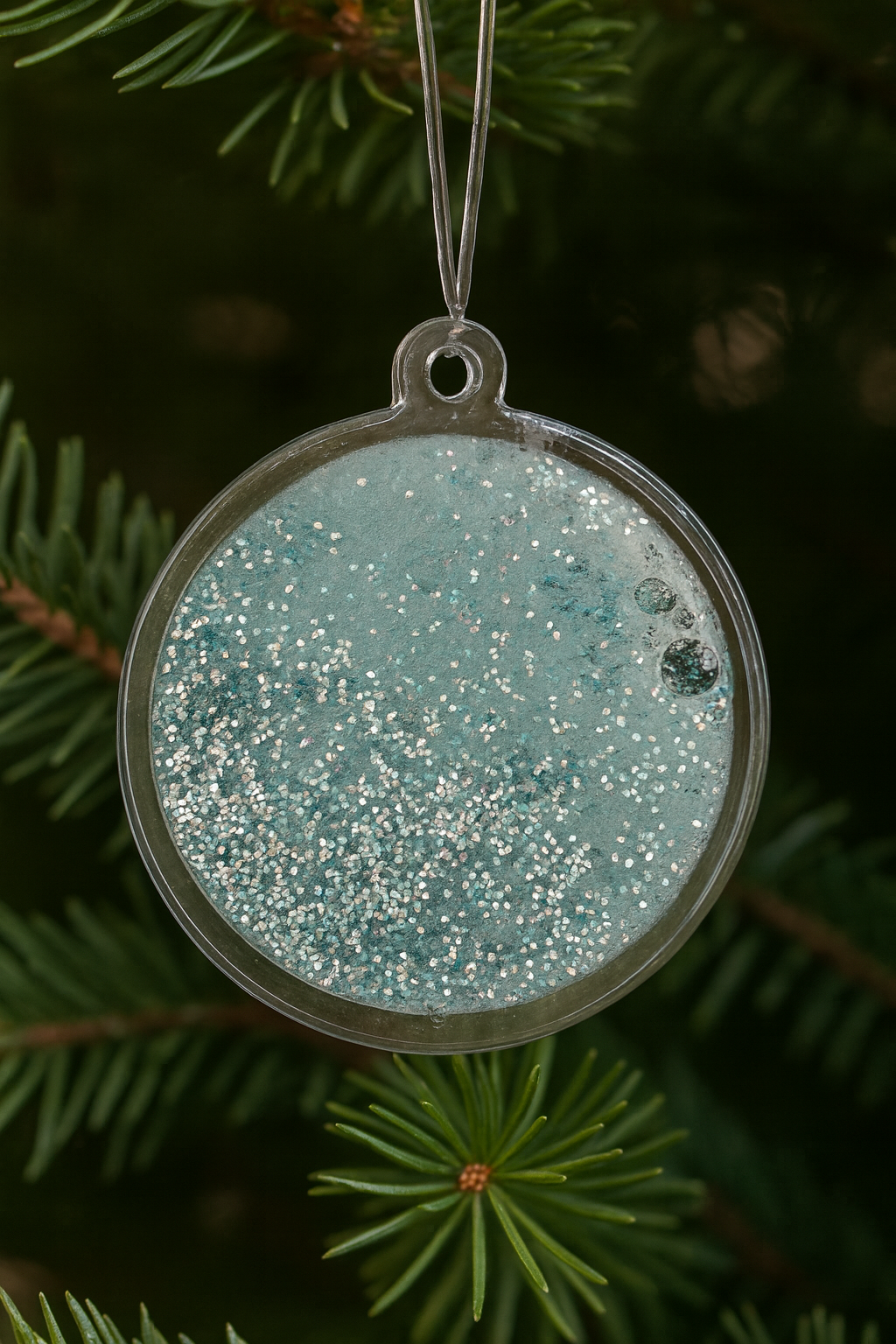 Shaker Snowglobe acrylic bauble(read description)