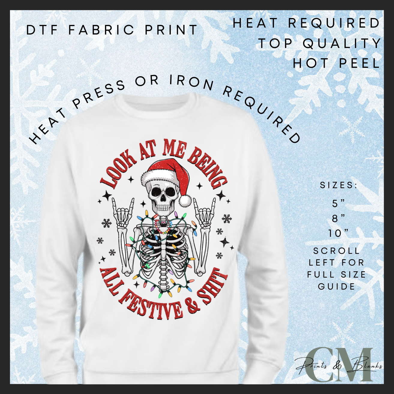 Look at me being all festive and sh*t DTF transfer