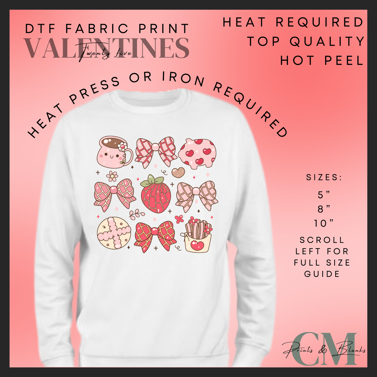 Pink vibes DTF transfer