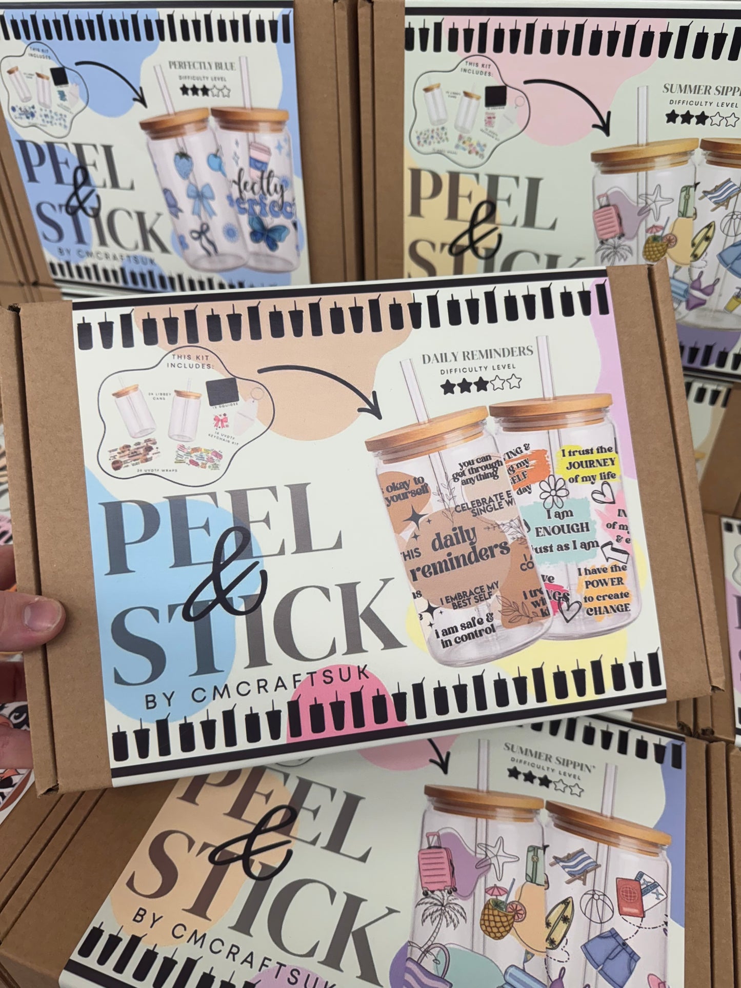 Peel & stick DIY libbey can tester kit