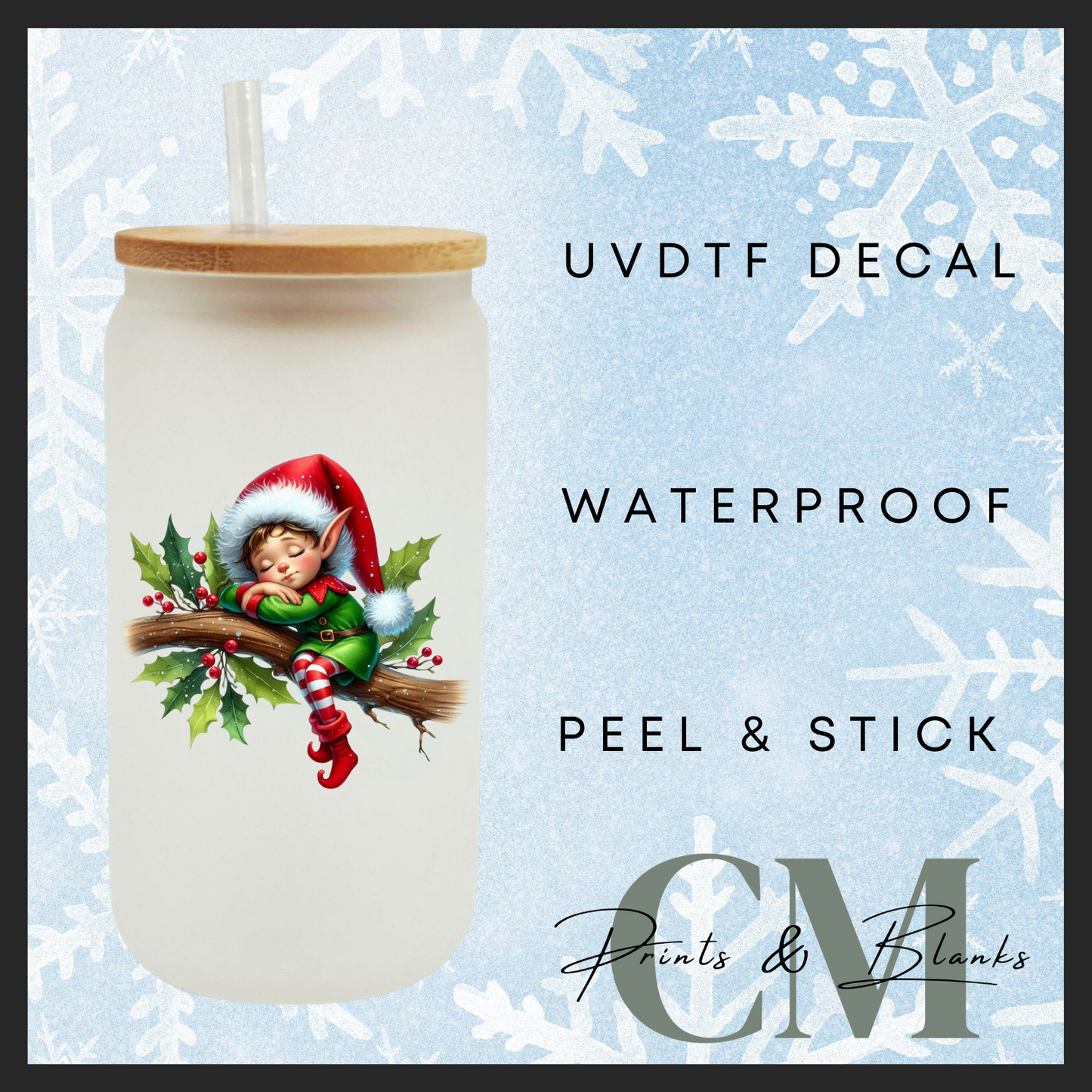 Cheeky elves Uvdtf single transfers (4” / 10cm)