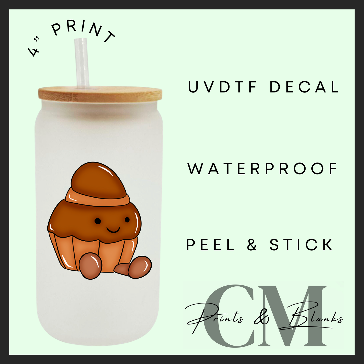 Summer jelly teddy Uvdtf single decals (4”, 10cm)