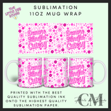 Very demure 11oz sublimation mug wrap