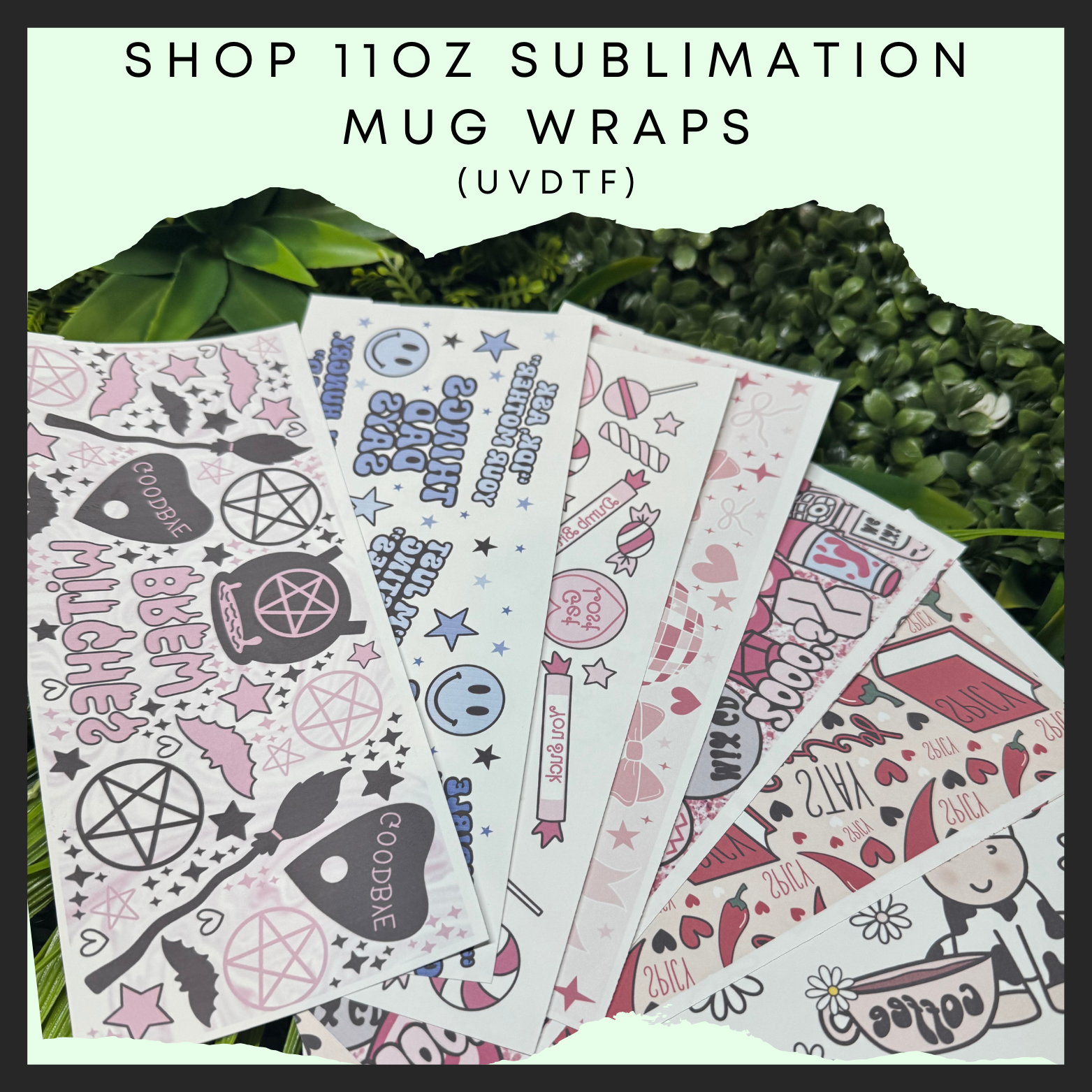 Sublimation mug wraps