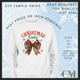 Christmas girly DTF transfer