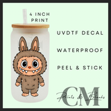 Monsters uvdtf single decal (4”, 10cm)