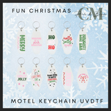 Fun Christmas Uvdtf motel keychain decals