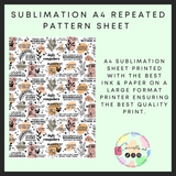 Daily reminders Sublimation A4 sheet