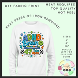 ADHD Brain DTF transfer
